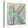 Wooden Alphabet Block, Letter K-donatas1205-Stretched Canvas