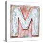 Wooden Alphabet Block, Letter M-donatas1205-Stretched Canvas