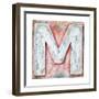 Wooden Alphabet Block, Letter M-donatas1205-Framed Premium Giclee Print