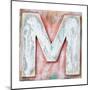 Wooden Alphabet Block, Letter M-donatas1205-Mounted Art Print