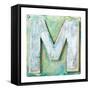 Wooden Alphabet Block, Letter M-donatas1205-Framed Stretched Canvas