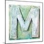 Wooden Alphabet Block, Letter M-donatas1205-Mounted Premium Giclee Print
