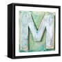 Wooden Alphabet Block, Letter M-donatas1205-Framed Stretched Canvas