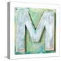 Wooden Alphabet Block, Letter M-donatas1205-Stretched Canvas