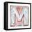 Wooden Alphabet Block, Letter M-donatas1205-Framed Stretched Canvas