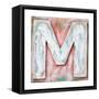 Wooden Alphabet Block, Letter M-donatas1205-Framed Stretched Canvas