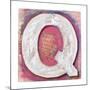 Wooden Alphabet Block, Letter Q-donatas1205-Mounted Art Print