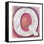 Wooden Alphabet Block, Letter Q-donatas1205-Framed Stretched Canvas