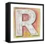 Wooden Alphabet Block, Letter R-donatas1205-Framed Stretched Canvas