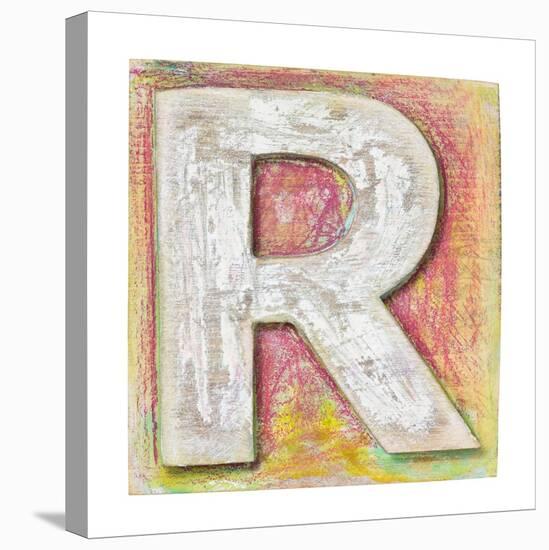 Wooden Alphabet Block, Letter R-donatas1205-Stretched Canvas