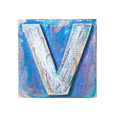 'Wooden Alphabet Block, Letter V' Prints - donatas1205 | AllPosters.com