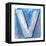 Wooden Alphabet Block, Letter V-donatas1205-Framed Stretched Canvas