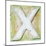 Wooden Alphabet Block, Letter X-donatas1205-Mounted Art Print