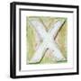 Wooden Alphabet Block, Letter X-donatas1205-Framed Art Print