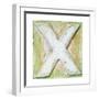 Wooden Alphabet Block, Letter X-donatas1205-Framed Art Print