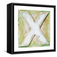 Wooden Alphabet Block, Letter X-donatas1205-Framed Stretched Canvas