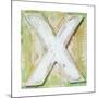 Wooden Alphabet Block, Letter X-donatas1205-Mounted Art Print