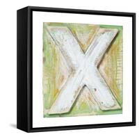 Wooden Alphabet Block, Letter X-donatas1205-Framed Stretched Canvas