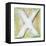 Wooden Alphabet Block, Letter X-donatas1205-Framed Stretched Canvas