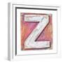 Wooden Alphabet Block, Letter Z-donatas1205-Framed Art Print