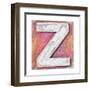 Wooden Alphabet Block, Letter Z-donatas1205-Framed Art Print