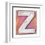 Wooden Alphabet Block, Letter Z-donatas1205-Framed Art Print