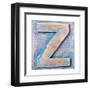 Wooden Alphabet Block, Letter Z-donatas1205-Framed Art Print