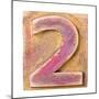 Wooden Alphabet Block, Number 2-donatas1205-Mounted Premium Giclee Print