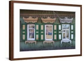 Wooden Architecture, Irkutsk, Siberia, Russia, Eurasia-Bruno Morandi-Framed Photographic Print