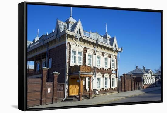 Wooden Architecture, the House of Europe, Irkutsk, Siberia, Russia, Eurasia-Bruno Morandi-Framed Stretched Canvas