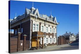 Wooden Architecture, the House of Europe, Irkutsk, Siberia, Russia, Eurasia-Bruno Morandi-Stretched Canvas