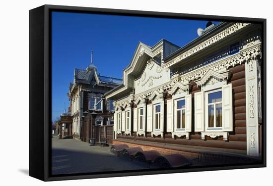 Wooden Architecture, the House of Europe, Irkutsk, Siberia, Russia, Eurasia-Bruno Morandi-Framed Stretched Canvas