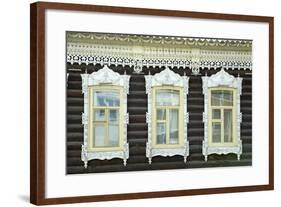 Wooden Architecture, Tomsk, Tomsk Federation, Siberia, Russia, Eurasia-Bruno Morandi-Framed Photographic Print