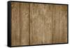 Wooden Background with Vertical Boards-vitalkaka-Framed Stretched Canvas