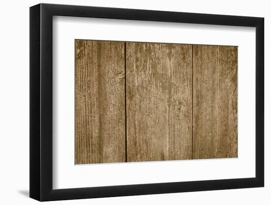 Wooden Background with Vertical Boards-vitalkaka-Framed Photographic Print