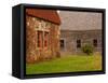 Wooden Barn and Old Stone Building in Rural New England, Maine, USA-Joanne Wells-Framed Stretched Canvas