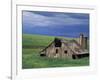 Wooden barn and silo, Lewiston, Idaho-Darrell Gulin-Framed Photographic Print