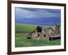 Wooden barn and silo, Lewiston, Idaho-Darrell Gulin-Framed Photographic Print