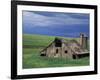 Wooden barn and silo, Lewiston, Idaho-Darrell Gulin-Framed Photographic Print