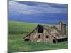 Wooden barn and silo, Lewiston, Idaho-Darrell Gulin-Mounted Photographic Print