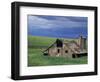 Wooden barn and silo, Lewiston, Idaho-Darrell Gulin-Framed Photographic Print