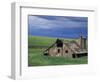 Wooden barn and silo, Lewiston, Idaho-Darrell Gulin-Framed Photographic Print