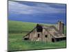 Wooden barn and silo, Lewiston, Idaho-Darrell Gulin-Mounted Photographic Print