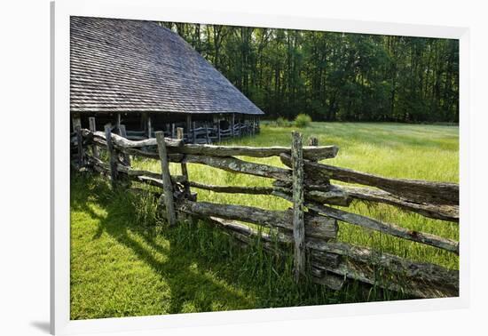 Wooden Barn, Mountain Farm Museum, Great Smoky Mountains National Park, North Carolina, USA-null-Framed Photographic Print