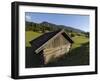 Wooden Barns Dot the Alpine Landscape, Near Garmisch-Partenkirchen and Mittenwald, Bavaria, Germany-Gary Cook-Framed Photographic Print