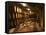 Wooden Barrels with Aging Wine in Cellar, Domaine E Guigal, Ampuis, Cote Rotie, Rhone, France-Per Karlsson-Framed Stretched Canvas