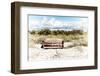 Wooden Bench overlooking a Florida wild Beach-Philippe Hugonnard-Framed Photographic Print