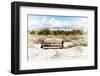 Wooden Bench overlooking a Florida wild Beach-Philippe Hugonnard-Framed Photographic Print