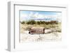 Wooden Bench overlooking a Florida wild Beach-Philippe Hugonnard-Framed Photographic Print