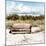 Wooden Bench overlooking a Florida wild Beach-Philippe Hugonnard-Mounted Photographic Print